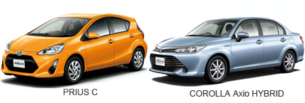 PRIUS C, COROLLA Axio HYBRID